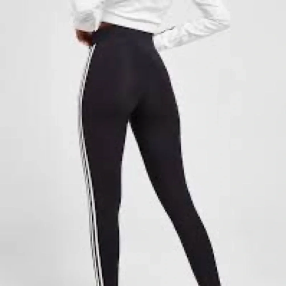 Adidas Women's D2m 3 Stripes High-Rise Long Tights, Size XL - Picture 9 of 13